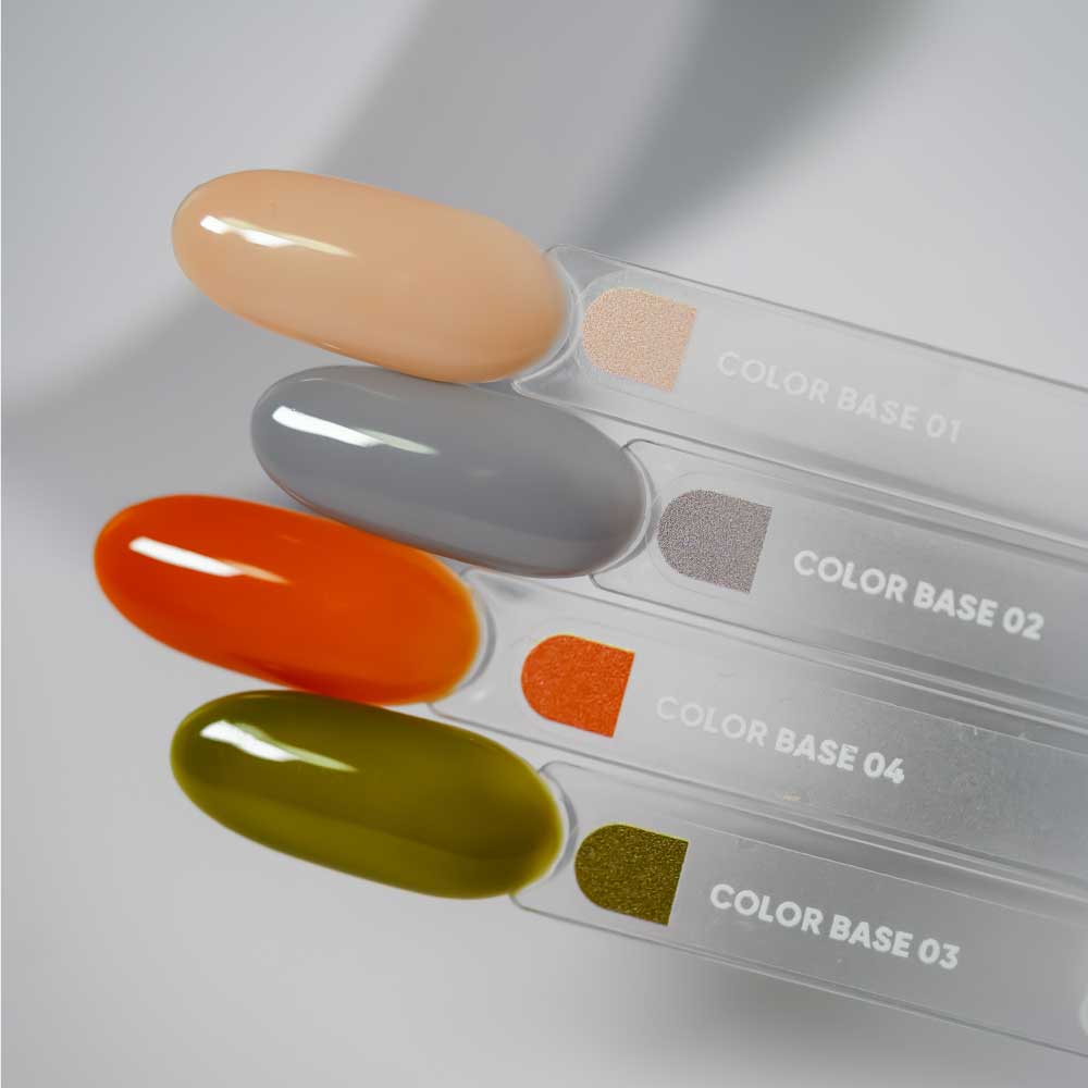 NAILSOFTHEDAY Сolor base 03 – base colorata per unghie (verde kaki), 10 ml
