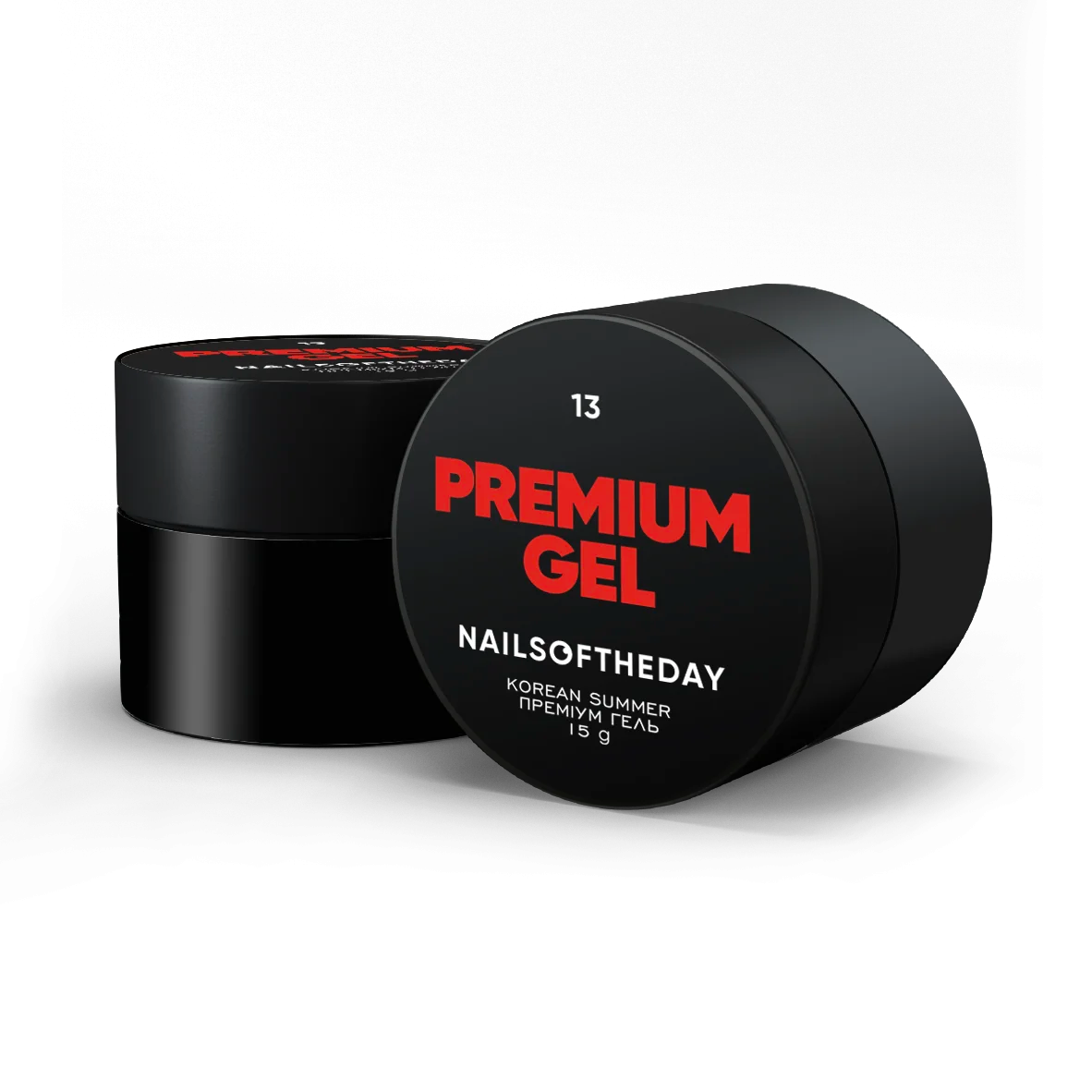 NAILSOFTHEDAY Premium gel 13 — червоний будівельний гель, 15 мл