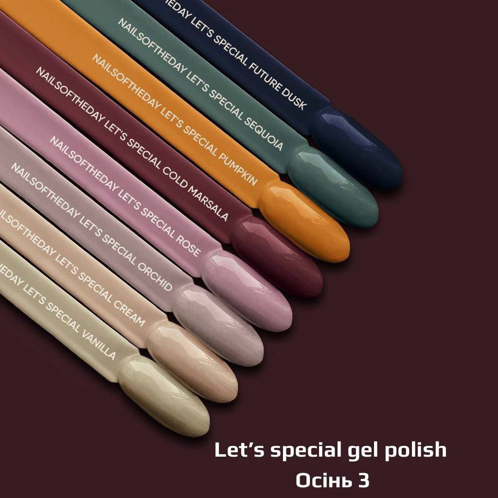 NAILSOFTHEDAY Let's special Cold Marsala — світло–бордовий гель–лак для нігтів, що перекриває в один шар, 10 мл