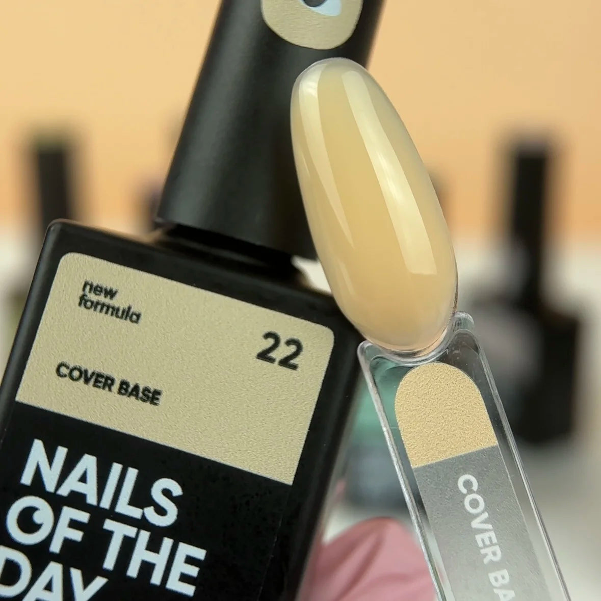Nailsoftheday Cover base NUOVA Formula 22 — base delicata mimetica pesca per unghie, 10 ml