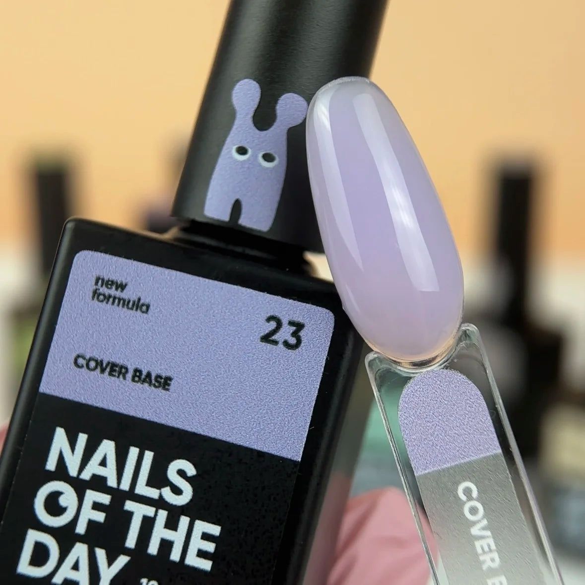 Nailsoftheday Cover base NUOVA Formula 23 — base per unghie viola mimetica, 10 ml