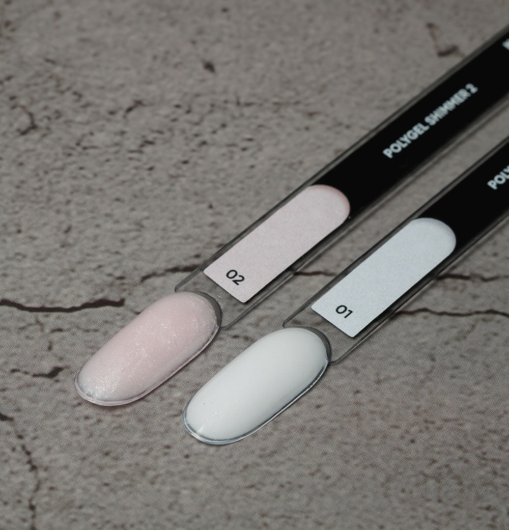 NAILSOFTHEDAY Polygel shimmer 02 — Polygel de grano finо color rosa suave con brillo , 30 g