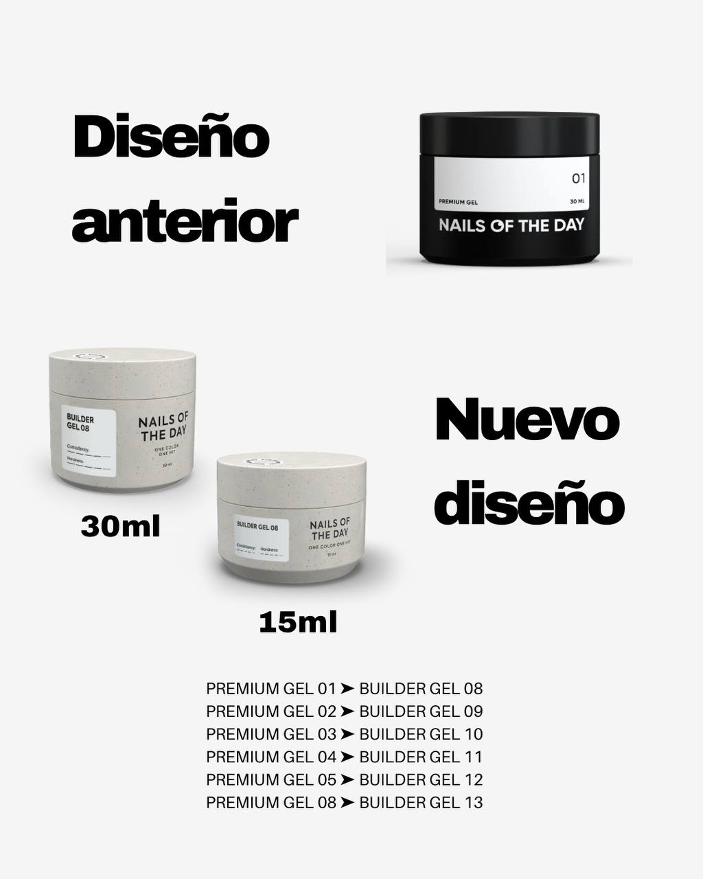 NAILSOFTHEDAY Builder Gel 12 — nude pink gel for nail extensions, 30 ml