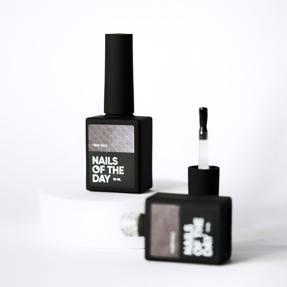 NAILSOFTHEDAY Fiber base – base para uñas con fibras de nailon, 30 ml