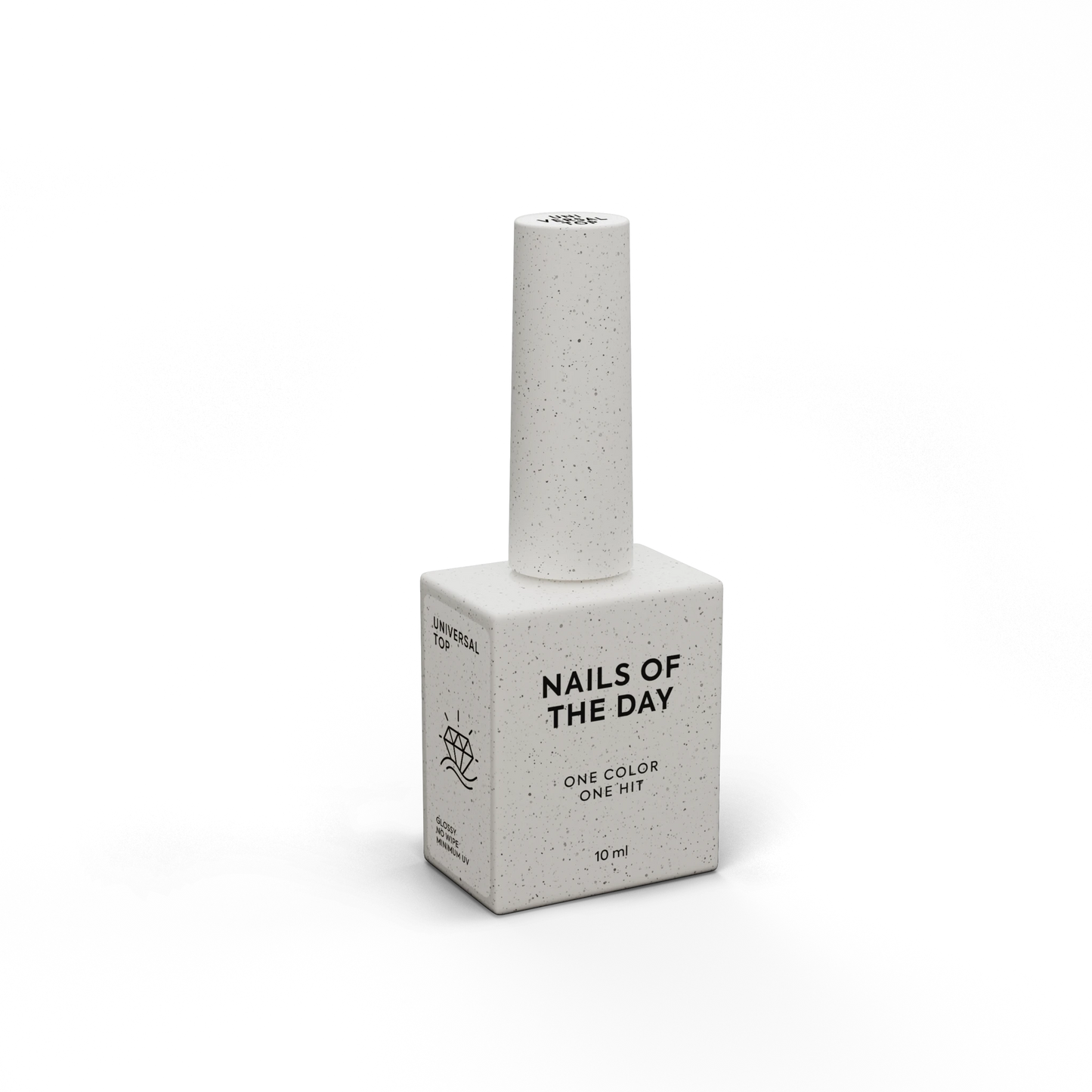 NAILSOFTHEDAY Universal Top — glänzender No-Wipe-Topcoat mit minimalem UV-Filter-Anteil, 10 ml