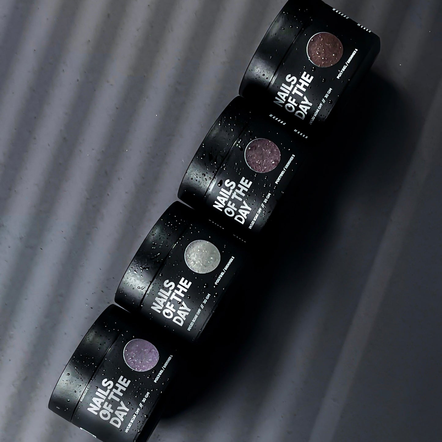 NAILSOFTHEDAY Polygel shimmer 04: poligel de grano fino color rosa con brillo, 30 g