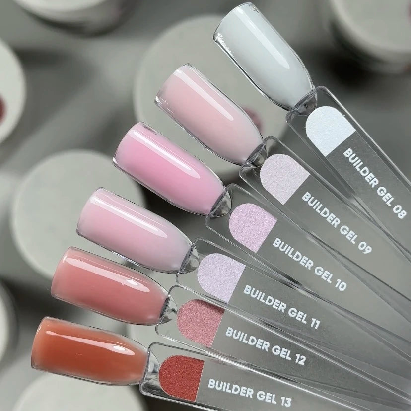 NAILSOFTHEDAY Builder Gel 09 — gel rosa lechoso para extensiones de uñas, 15 ml