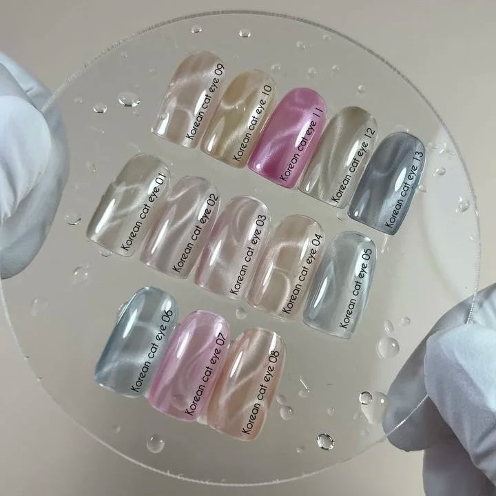 NAILSOFTHEDAY Olho de gato coreano 11 – verniz gel rosa olho de gato, 10 ml