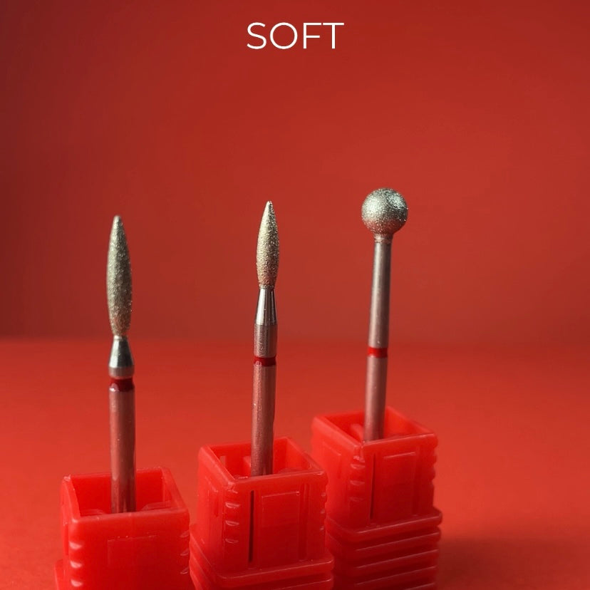 Nailsoftheday Flame cutter - red diamond flame cutter, 2.3*10 mm