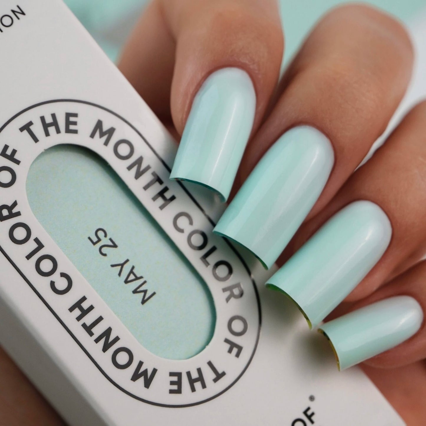 NAILSOFTHEDAY Color of the Month May 2025 – Effortless, A bleached, cool mint shade with one-coat coverage, 10 ml