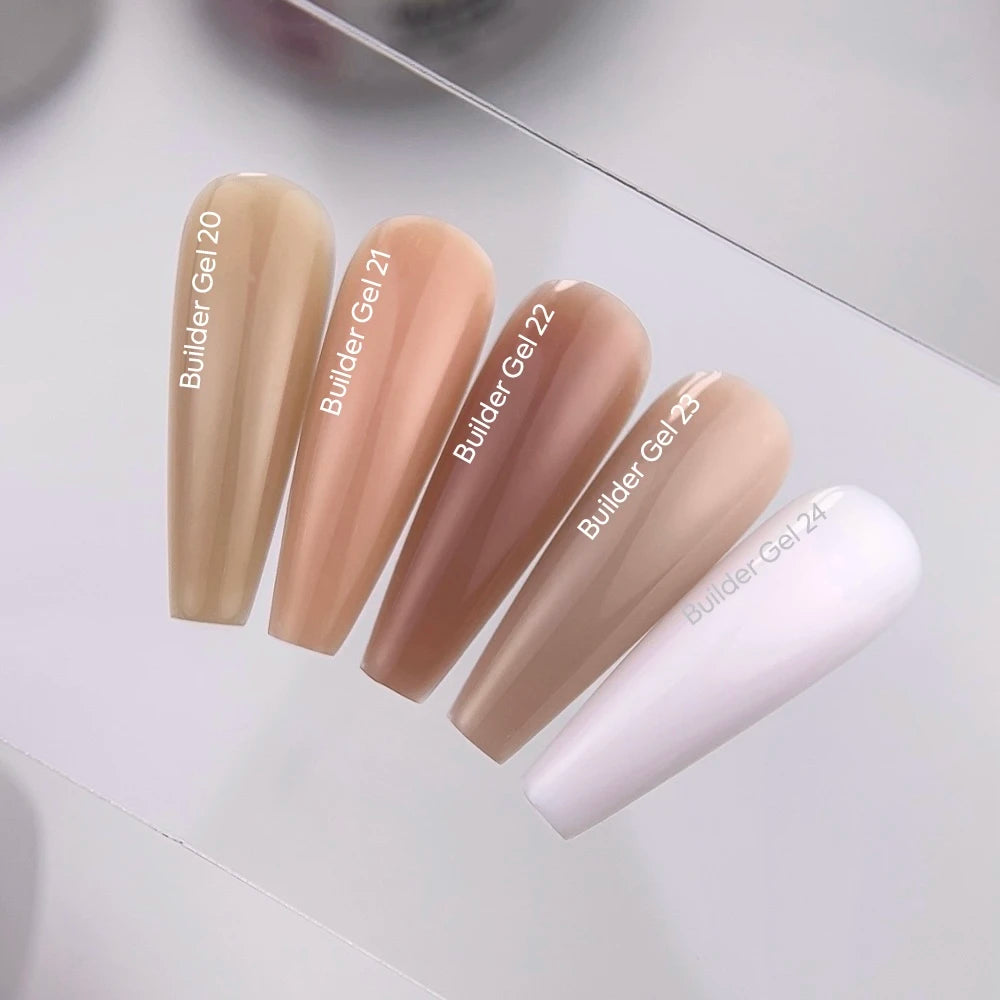 NAILSOFTHEDAY Builder Gel 23 — cool nude gel for nail extensions, 30 ml