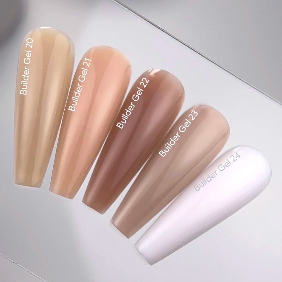 NAILSOFTHEDAY Builder Gel 23 — cool nude gel for nail extensions, 15 ml