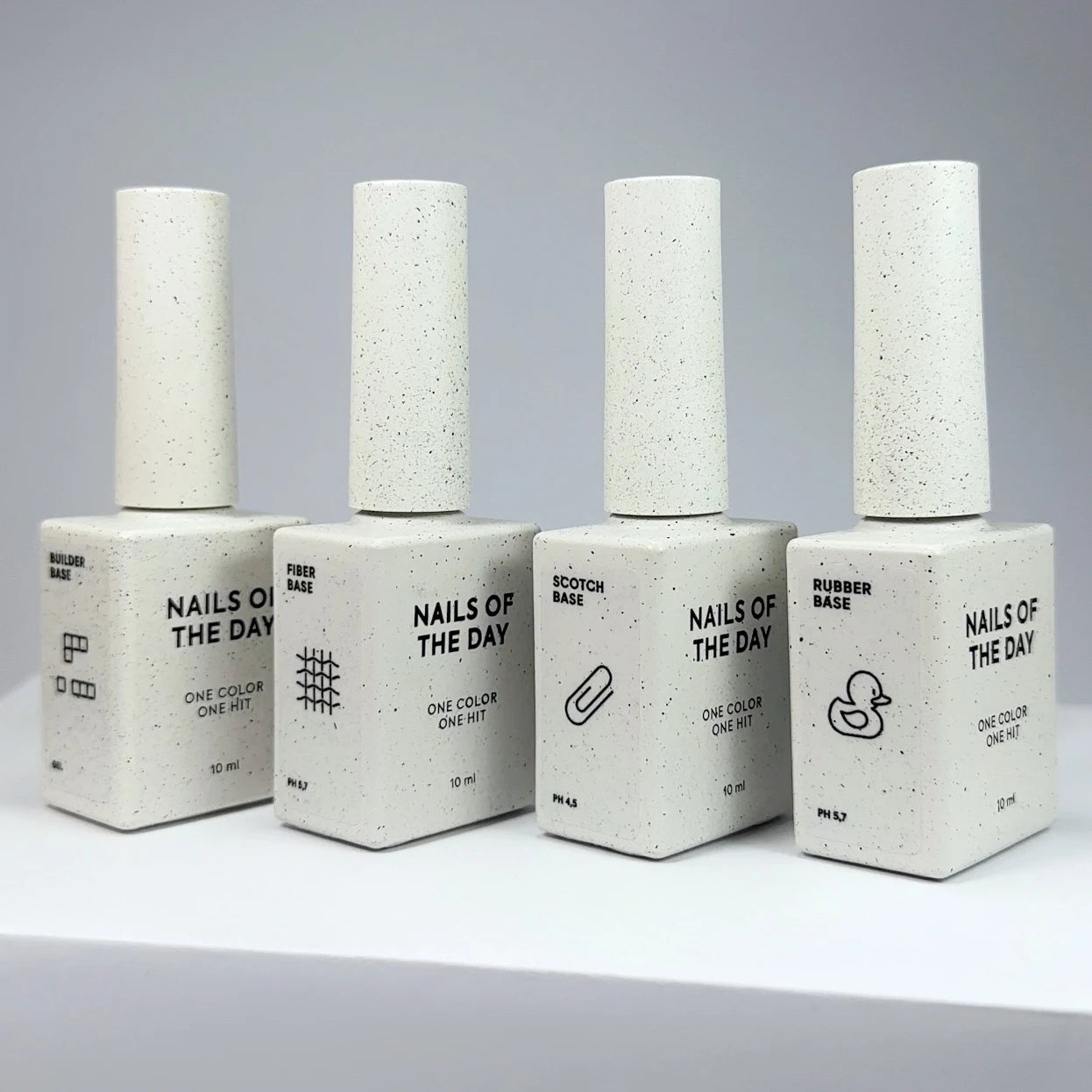 NAILSOFTHEDAY Rubber base – base de borracha para unhas, 10 ml