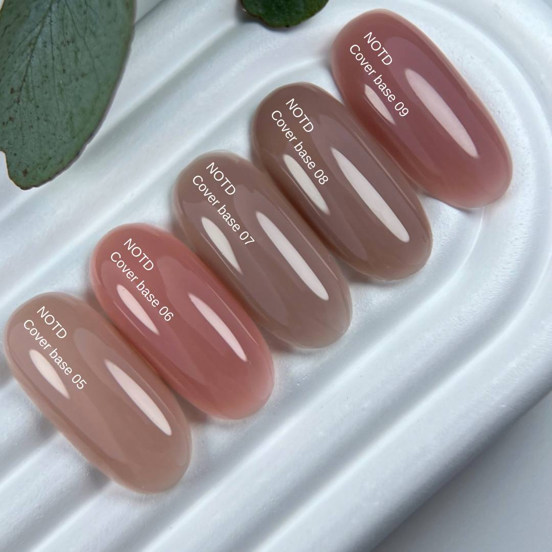 Nailsoftheday Cover base NEW Formula milk 01 — translucent cold-milk camouflage base coat for nails, 10 ml