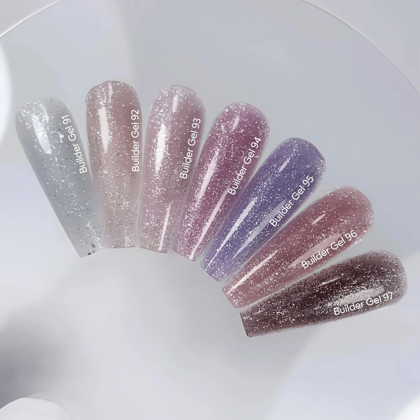 NAILSOFTHEDAY Builder Gel 92 — nude-peach reflective builder gel, 15 ml