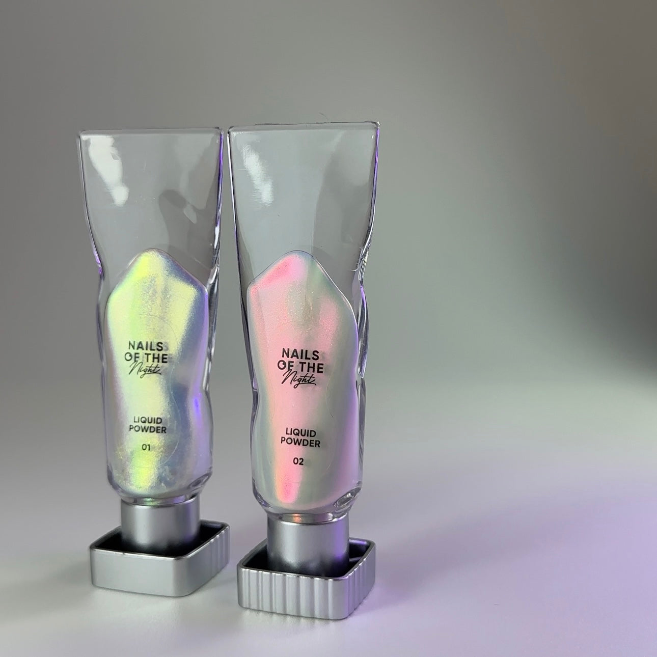 Liquid powder 02 - polvo líquido con iridiscencia de verde a rojo rosado para uñas, 5 g