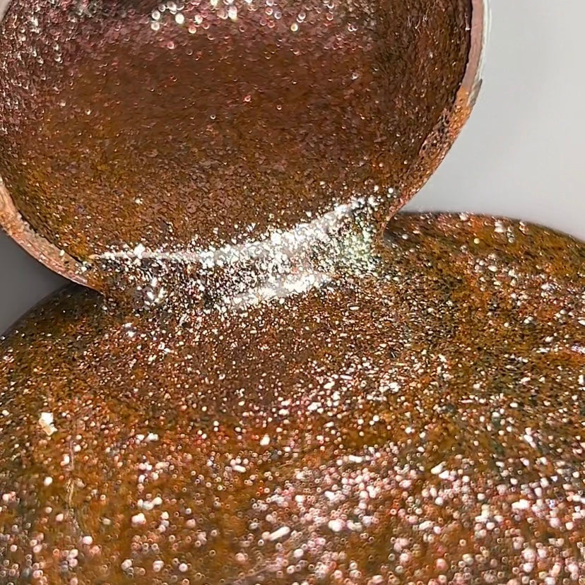 NAILSOFTHENIGHT Platinum gel - gel polish 03 — peach gel polish with a dense metallic coating for nails, , 12 ml