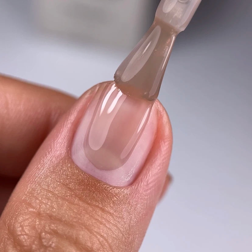 NAILSOFTHEDAY Cover Base 43 Light Pigment – lightly pigmented semi-transparent beige base coat for nails, 10 ml