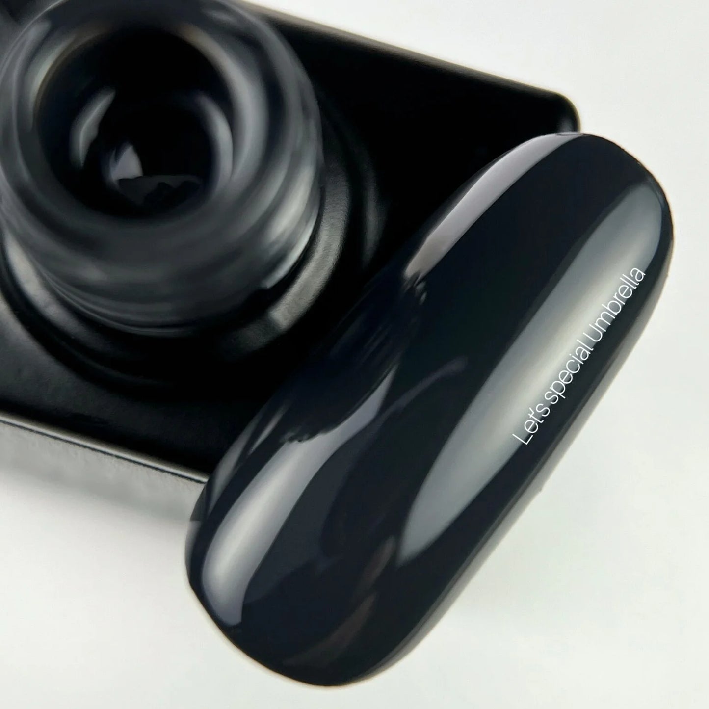 NAILSOFTHEDAY Let's Special Umbrella - dark graphite gel nail polish covering one layer, 10 ml