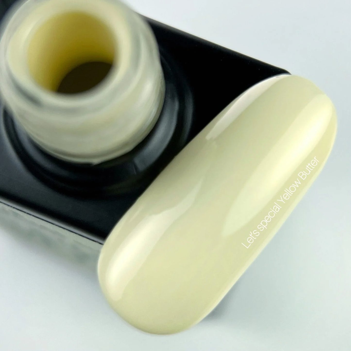 NAILSOFTHEDAY Let's Special Yellow Butter - pastel yellow gel nail polish covering one layer, 10 ml