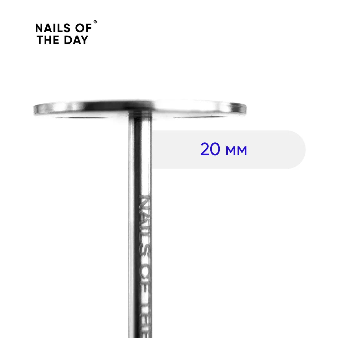 NAILSOFTHEDAY “Pedicure disk” — branded pedicure disk with drops, 20 mm