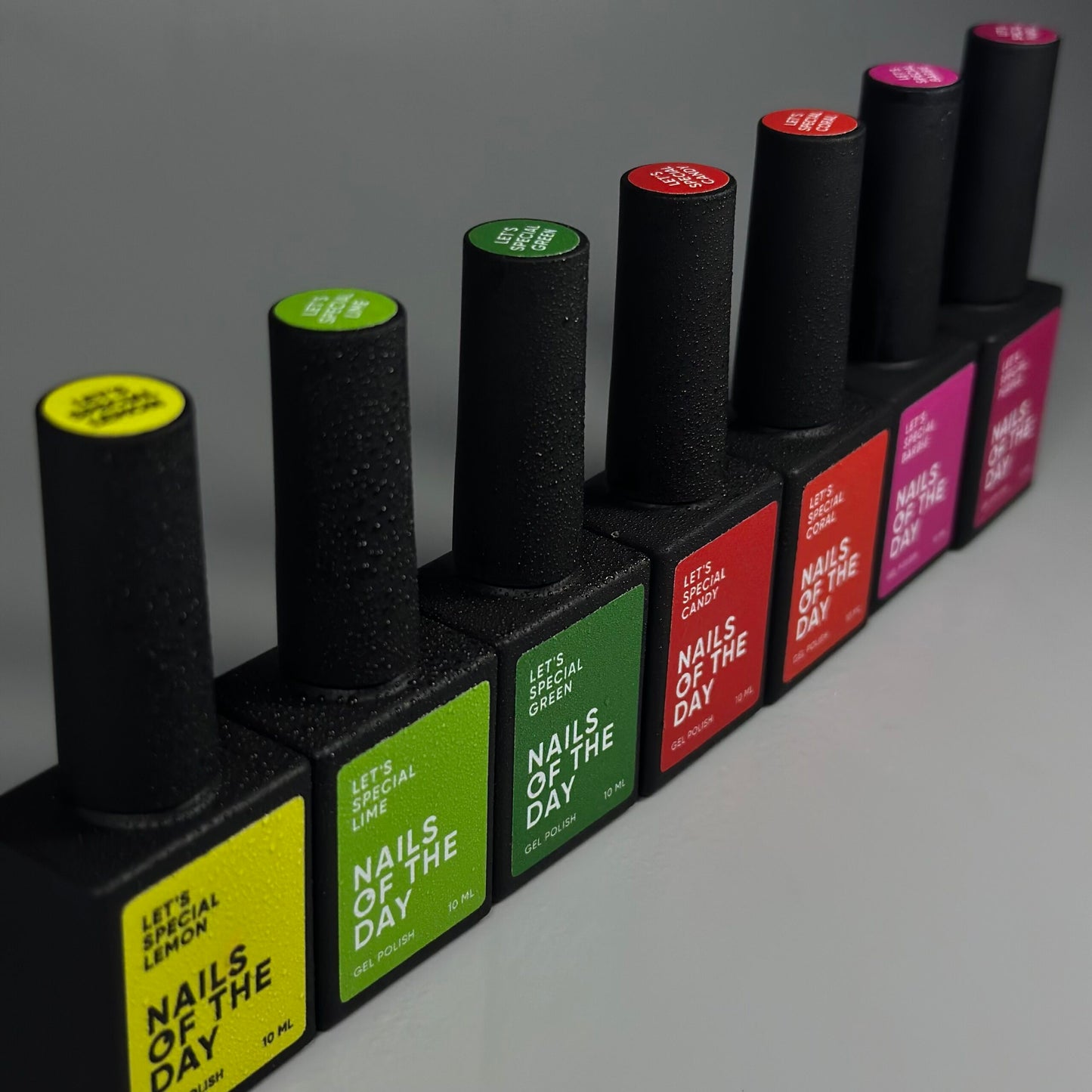 NAILSOFTHEDAY Let's special Candy - um verniz de gel coral saturado brilhante especial sobreposto numa camada, 10 ml