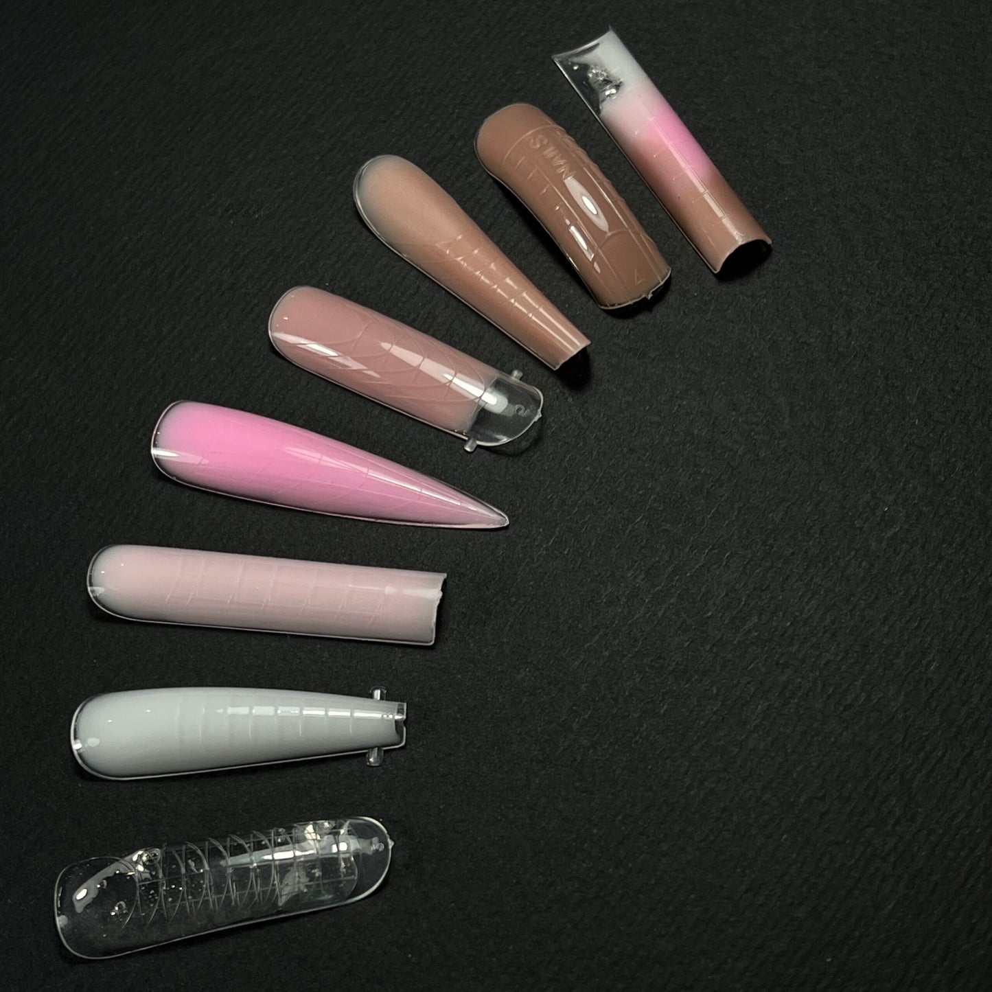 NAILSOFTHEDAY Dual Form Coffin (Type 1): formas superiores tipo almendra para uñas, 120 piezas