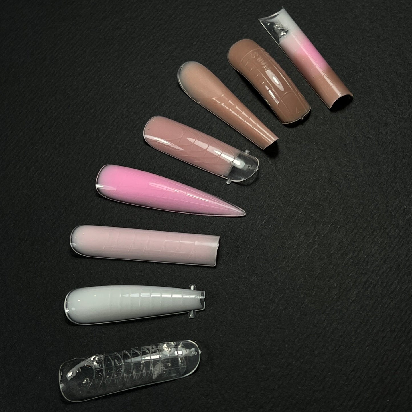 NAILSOFTHEDAY Dual Form Coffin (Type 1): formas superiores tipo almendra para uñas, 120 piezas