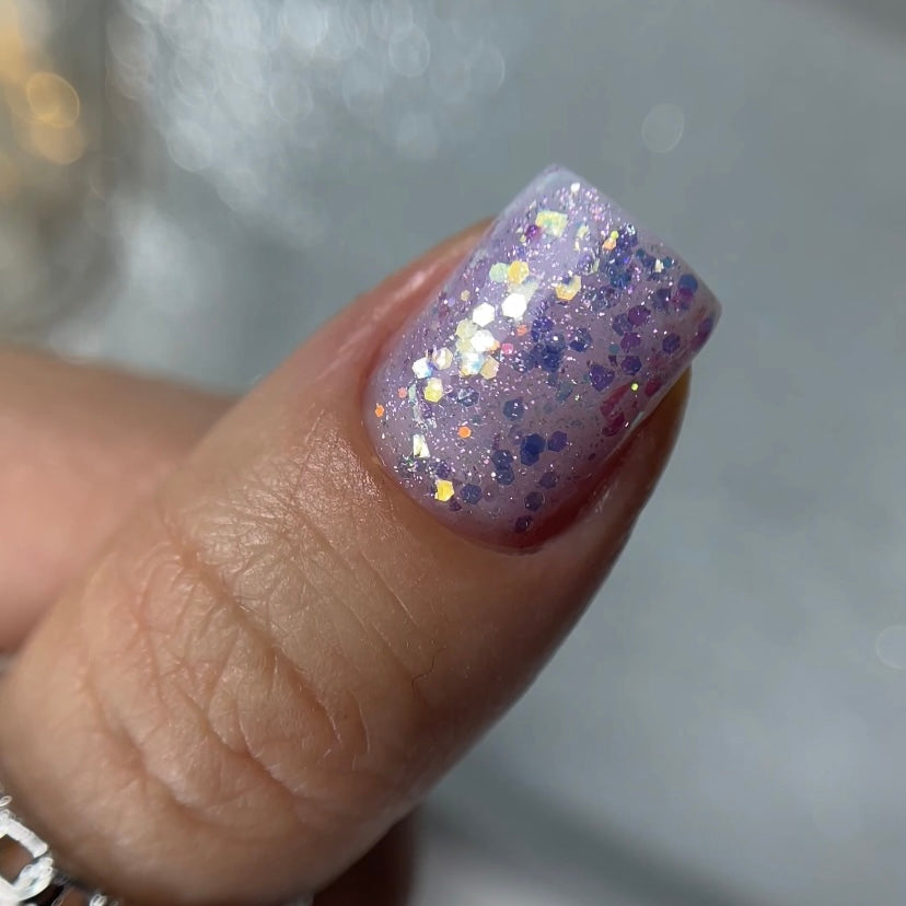 NAILSOFTHENIGHT Brokat gel 01 — gel design com brocado multicolorido e glitter para unhas, 5 g