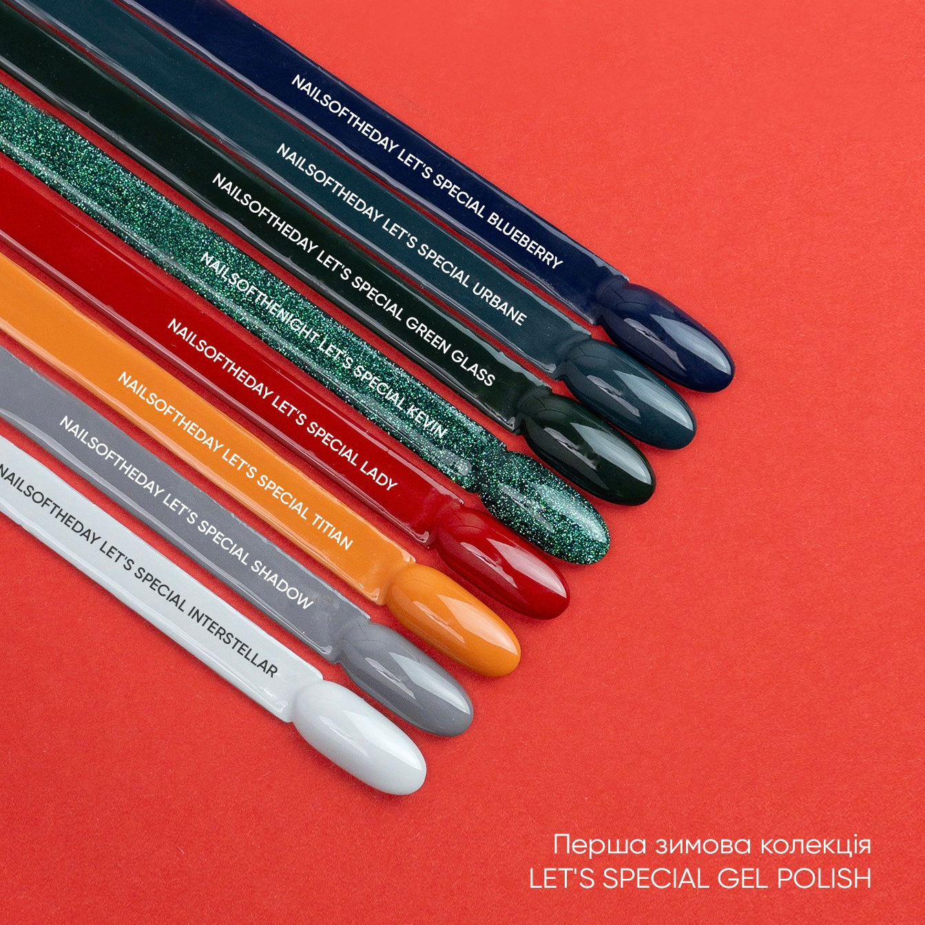 NAILSOFTHEDAY Let's special Lady — насичено–червоний гель–лак для нігтів, що перекриває в один шар, 10 мл