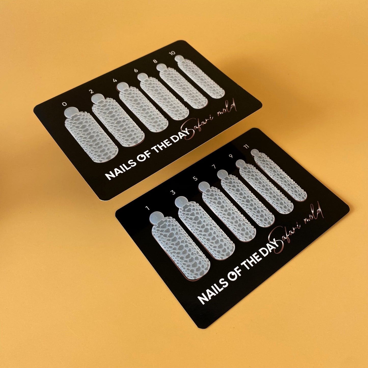 NAILSOFTHEDAY Wild Сrocodile, forma de silicona; 12 piezas/caja: moldes de silicona para formas superiores/cocodrilo (Tipo 15), 12 piezas en una caja de marca.