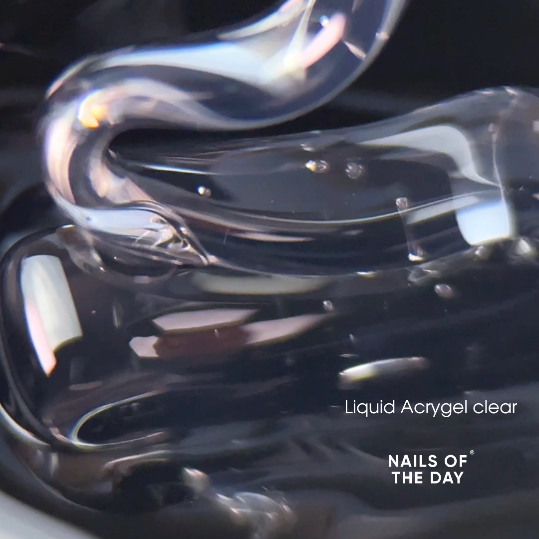 NAILSOFTHEDAY Liquid Acrygel clear — acrílico líquido transparente de una nueva fórmula para las uñas, 15 ml