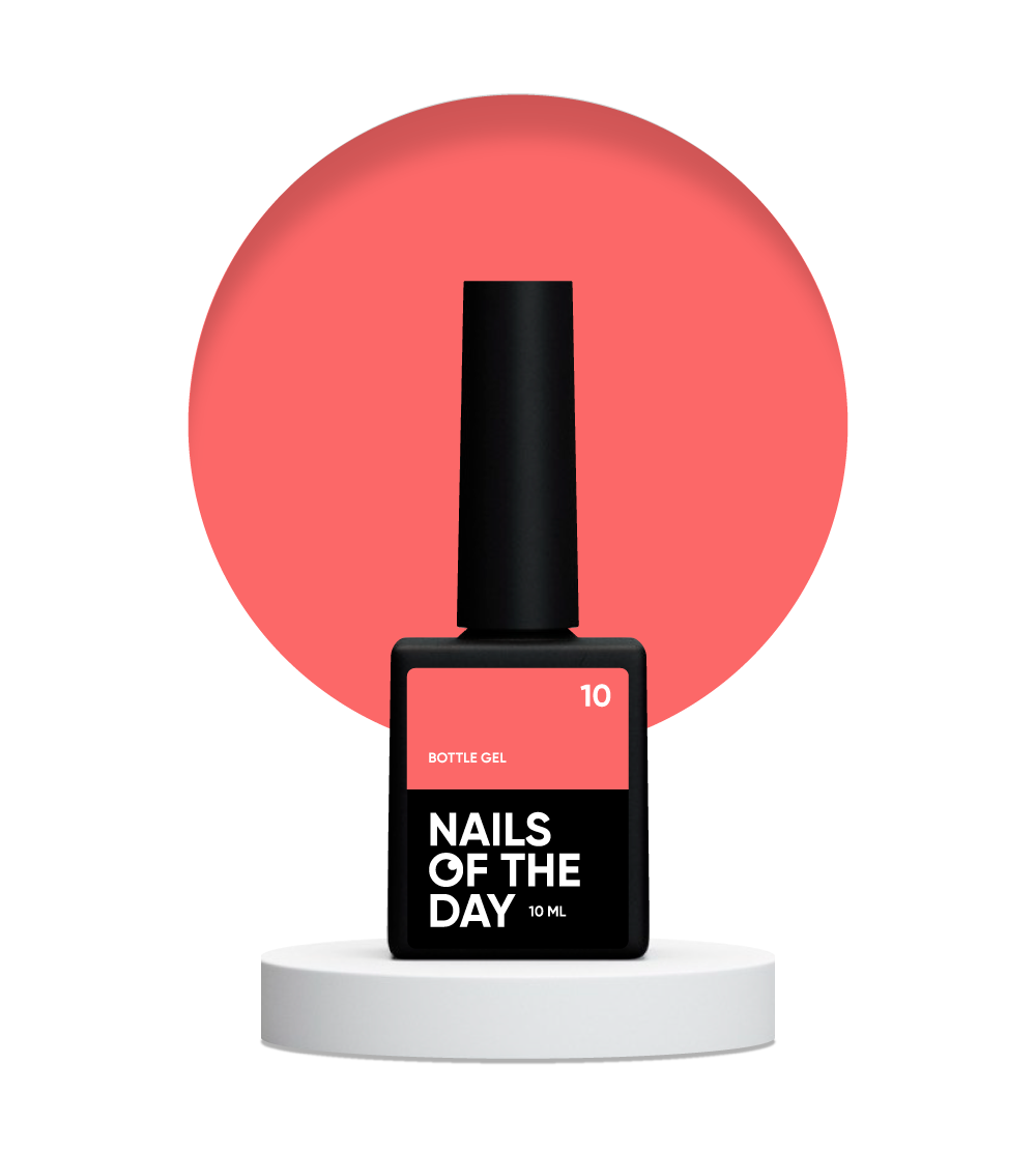 NAILSOFTHEDAY Bottle gel 10 – gel ultrafuerte, gel legendario, 10 ml
