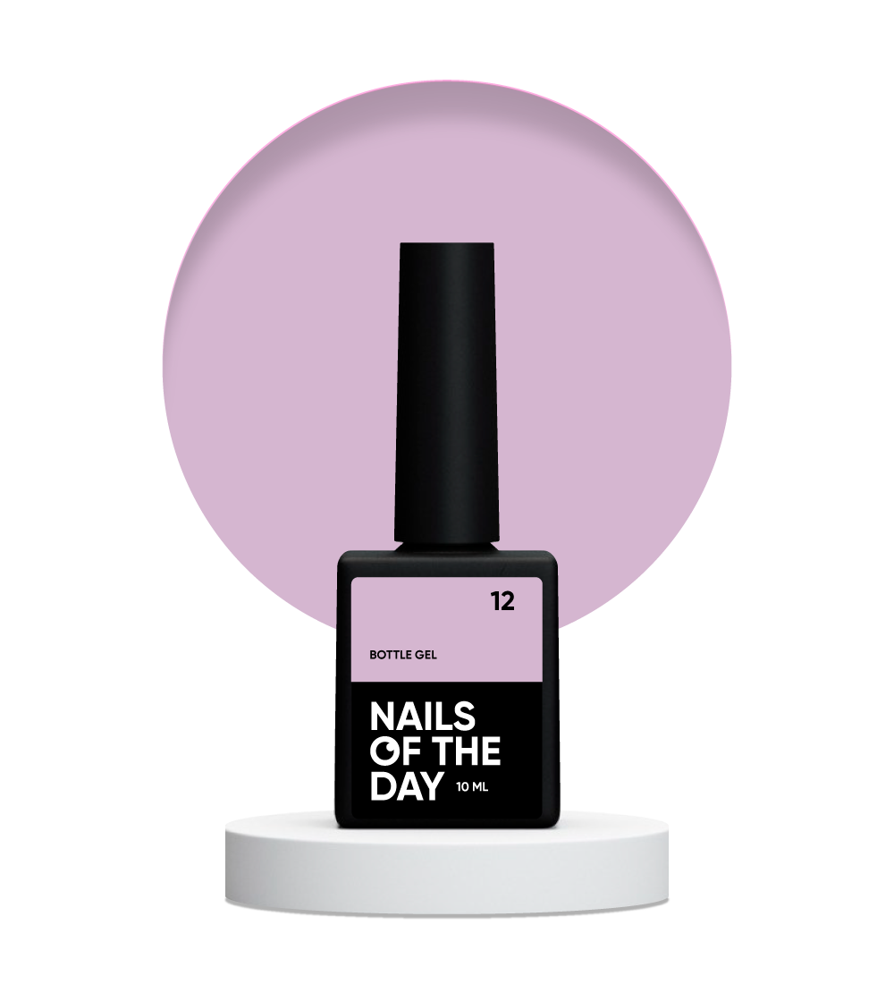 NAILSOFTHEDAY Bottle gel 12 — gel ultrafuerte para uñas, 10 ml