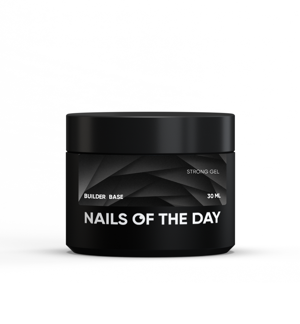 NAILSOFTHEDAY Builder Base Strong Gel – gel base costruttore per unghie, perfetto come fondamento per materiali duri nella ricostruzione, 30 ml