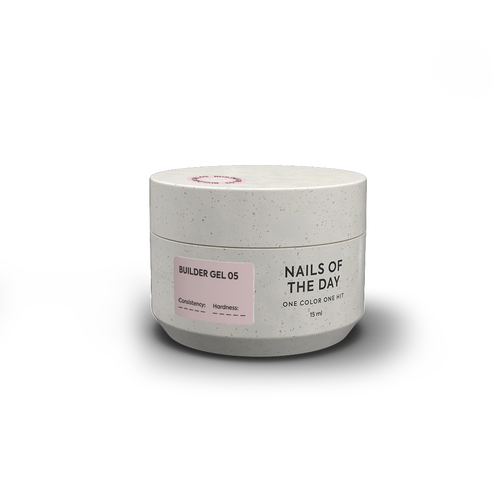 NAILSOFTHEDAY Builder Gel 05 — nude gel for nail extensions, 15 ml