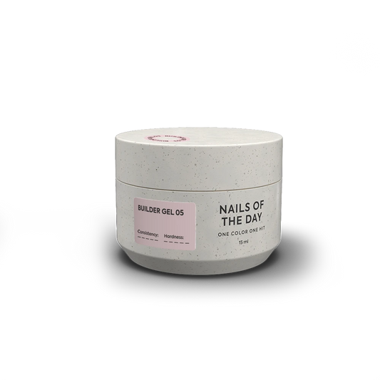 NAILSOFTHEDAY Builder Gel 05 — gel nude para extensiones de uñas, 15 ml