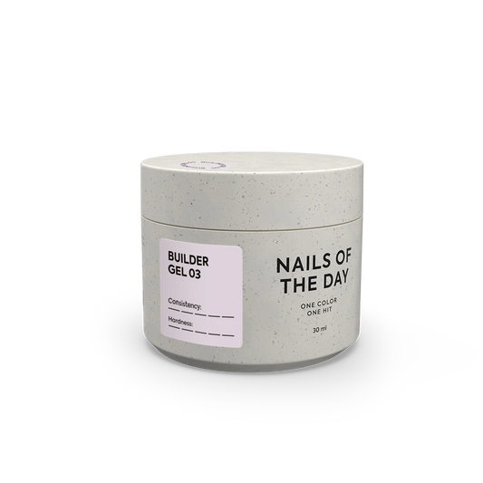 NAILSOFTHEDAY Builder Gel 03 — gel rosa suave para extensiones de uñas, 30 ml