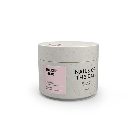 NAILSOFTHEDAY Builder Gel 05 — gel nude para extensiones de uñas, 30 ml