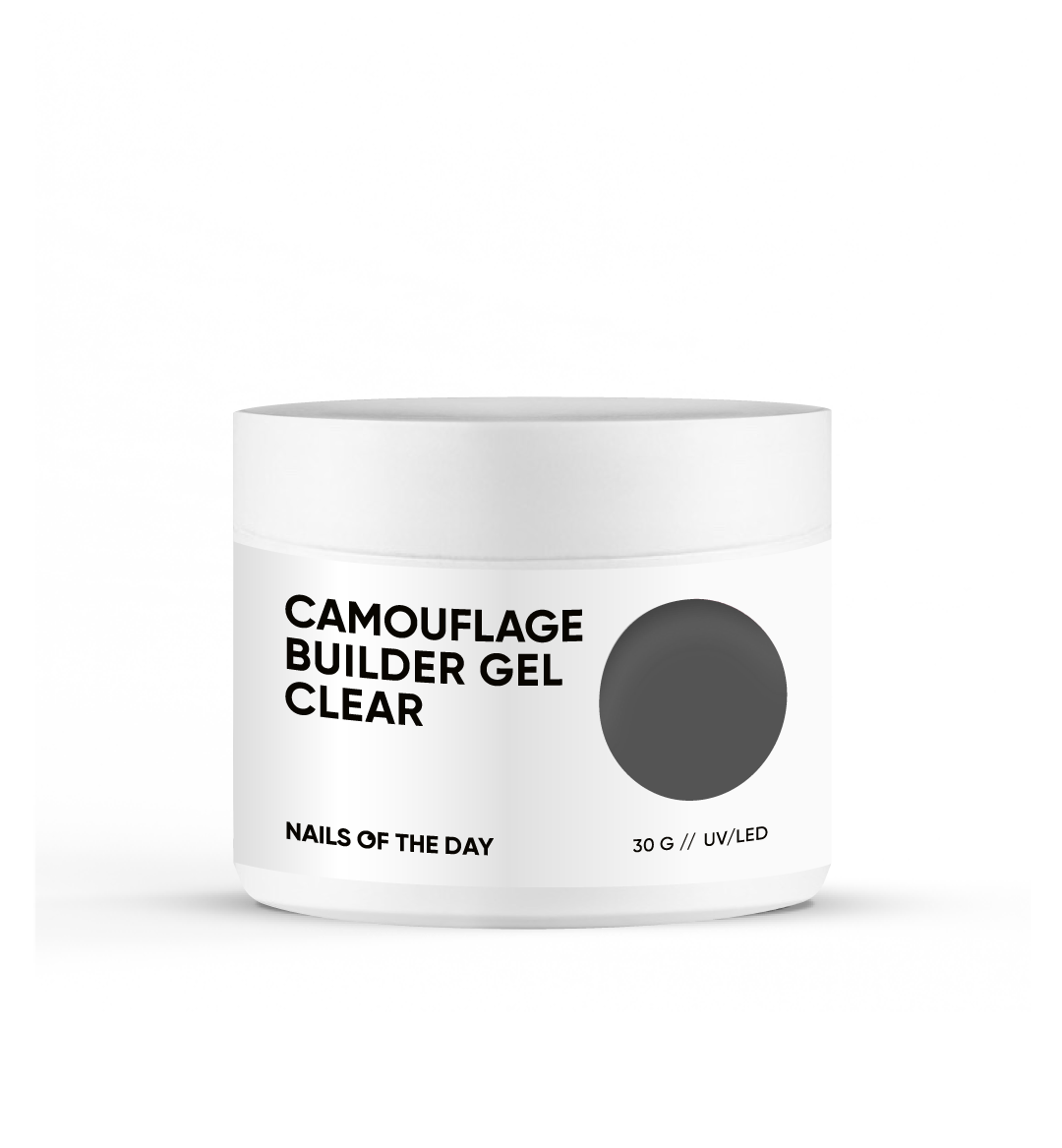 NAILSOFTHEDAY Gel construtor de camuflagem transparente - gel construtor de camuflagem espesso e transparente para unhas, 30 g