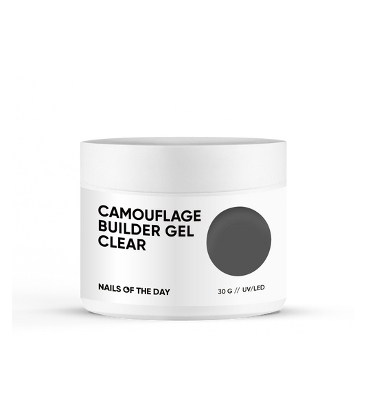 NAILSOFTHEDAY Camouflage builder gel clear, gel constructor de camuflaje espeso transparente para uñas, 30 g