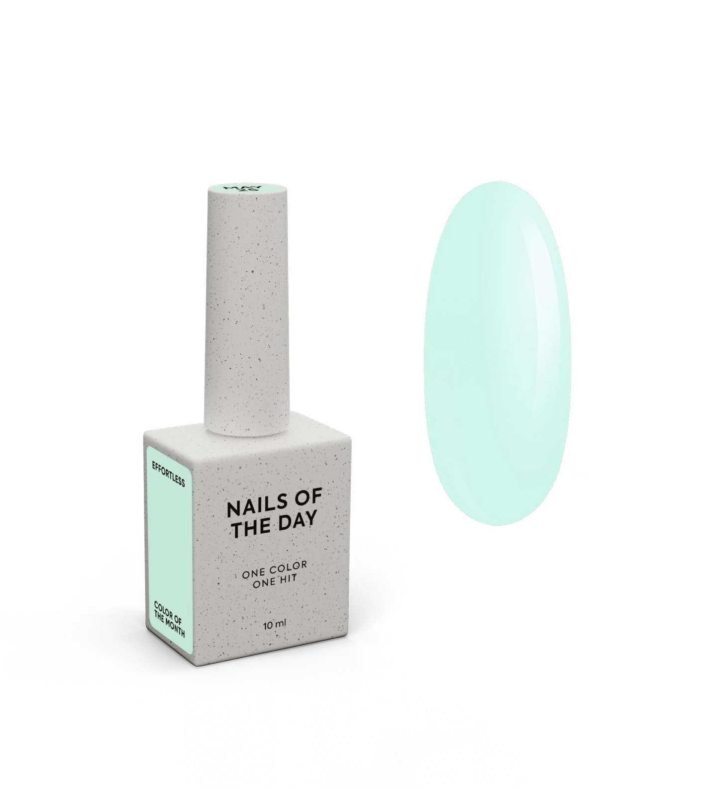 NAILSOFTHEDAY Color of the Month May 2025 – Effortless, A bleached, cool mint shade with one-coat coverage, 10 ml