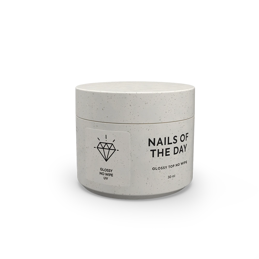 NAILSOFTHEDAY Glossy top no wipe - top brillant sans couche collante et avec filtres UV, 30 ml
