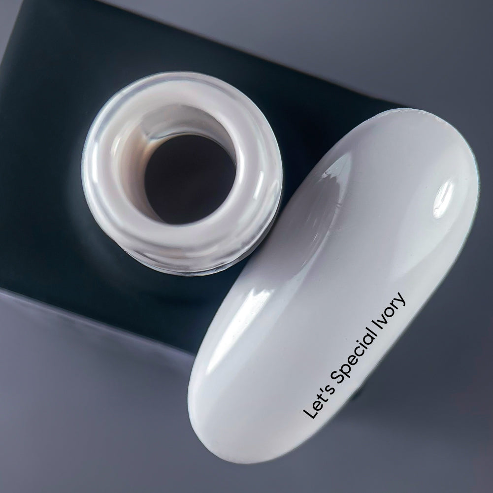 NAILSOFTHEDAY Let's special Ivory — cream nail polish gel covering in one layer, 10 ml
