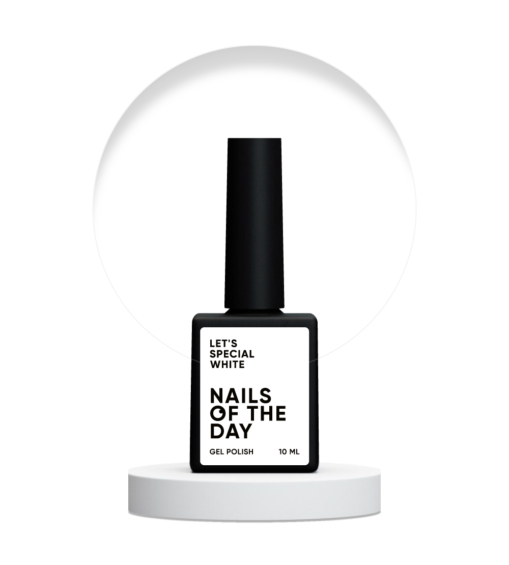 NAILSOFTHEDAY Let's special White — uno speciale smalto gel bianco sovrapposto in uno strato, 10 ml