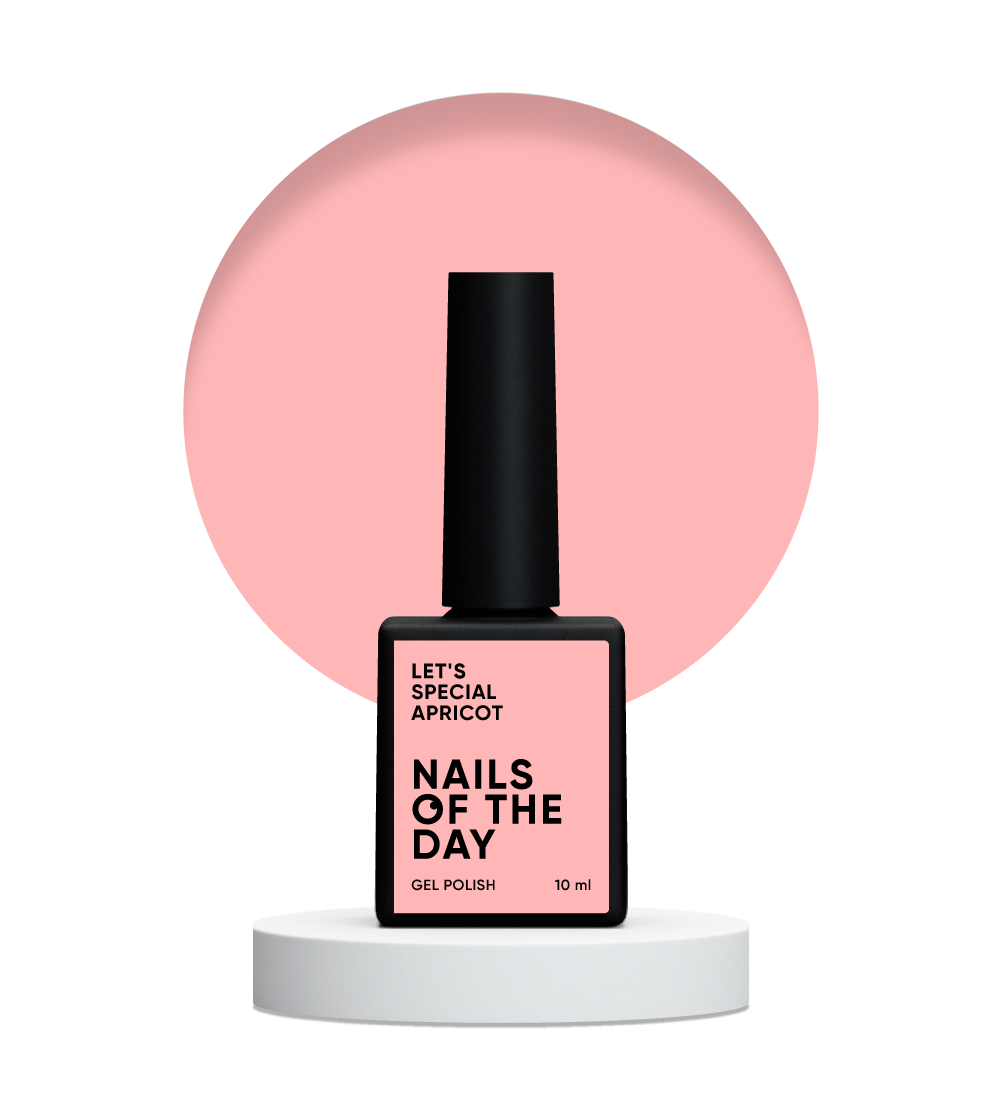 NAILSOFTHEDAY Let's special Apricot — абрикосовий гель–лак для нігтів, що перекриває в один шар, 10 мл