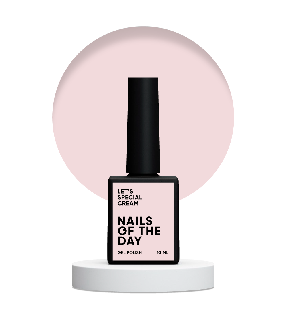 NAILSOFTHEDAY Let's Special Cream: esmalte semipermanente en color crema para cubrir uñas en una capa, 10 ml