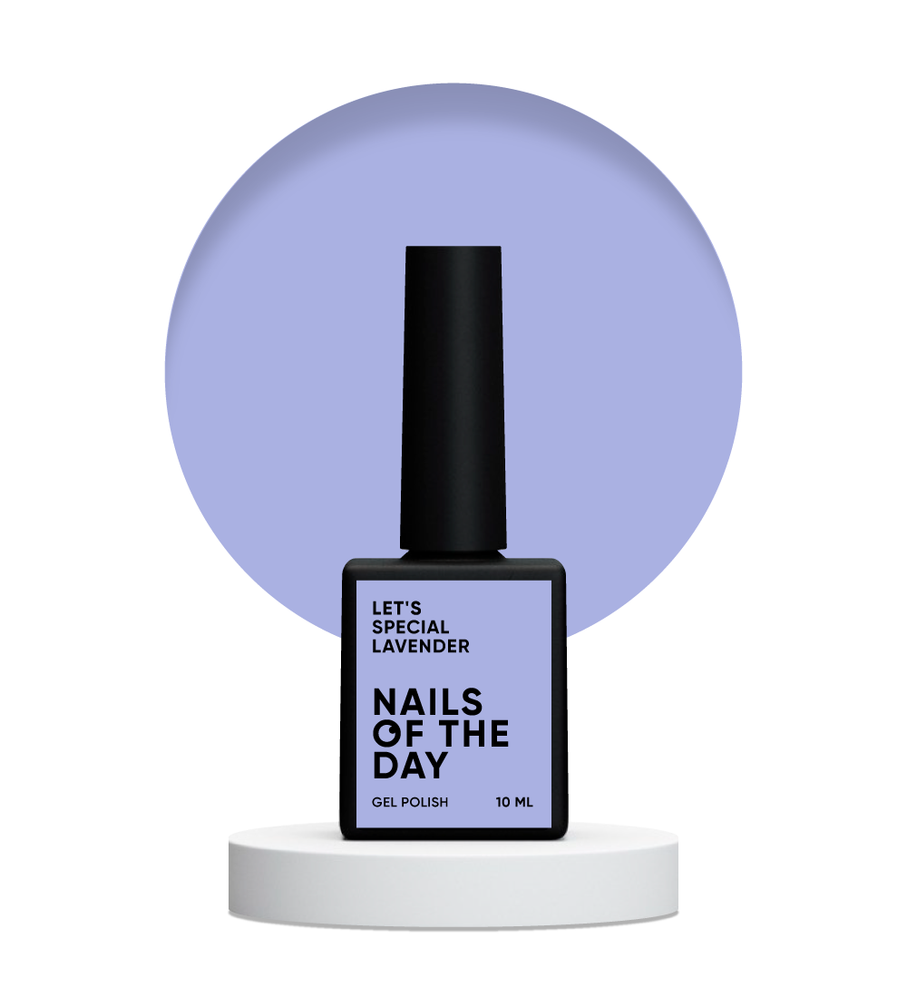 NAILSOFTHEDAY Let's Special Lavender: esmalte semipermanente lila para uñas que cubre con una capa, 10 ml, 10 ml
