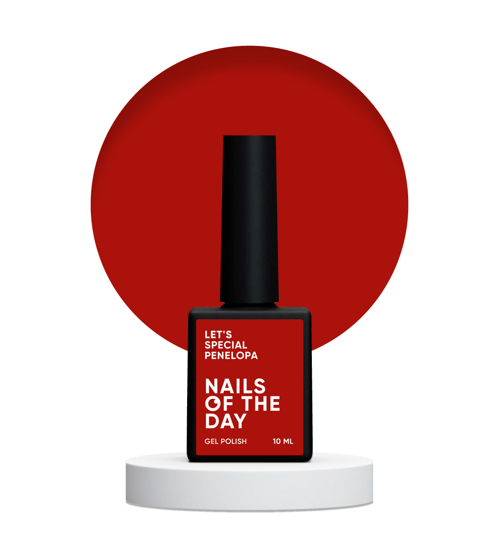 NAILSOFTHEDAY Let's Special Penelopa - Esmalte semipermanente color rojo profundo de Uñas 10ml