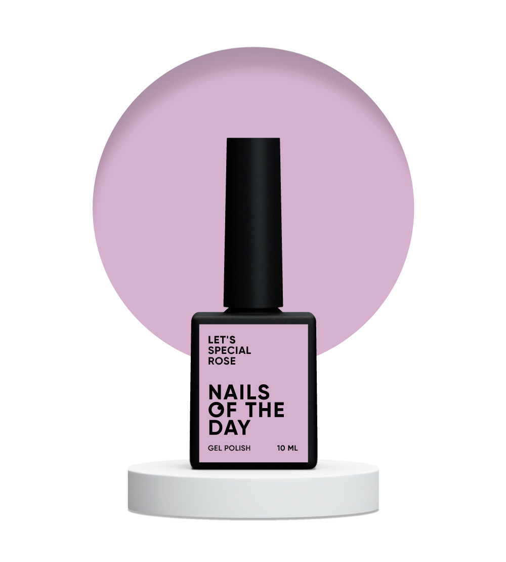NAILSOFTHEDAY Let's special Rose — пильно–рожевий гель–лак для нігтів, що перекриває в один шар, 10 мл